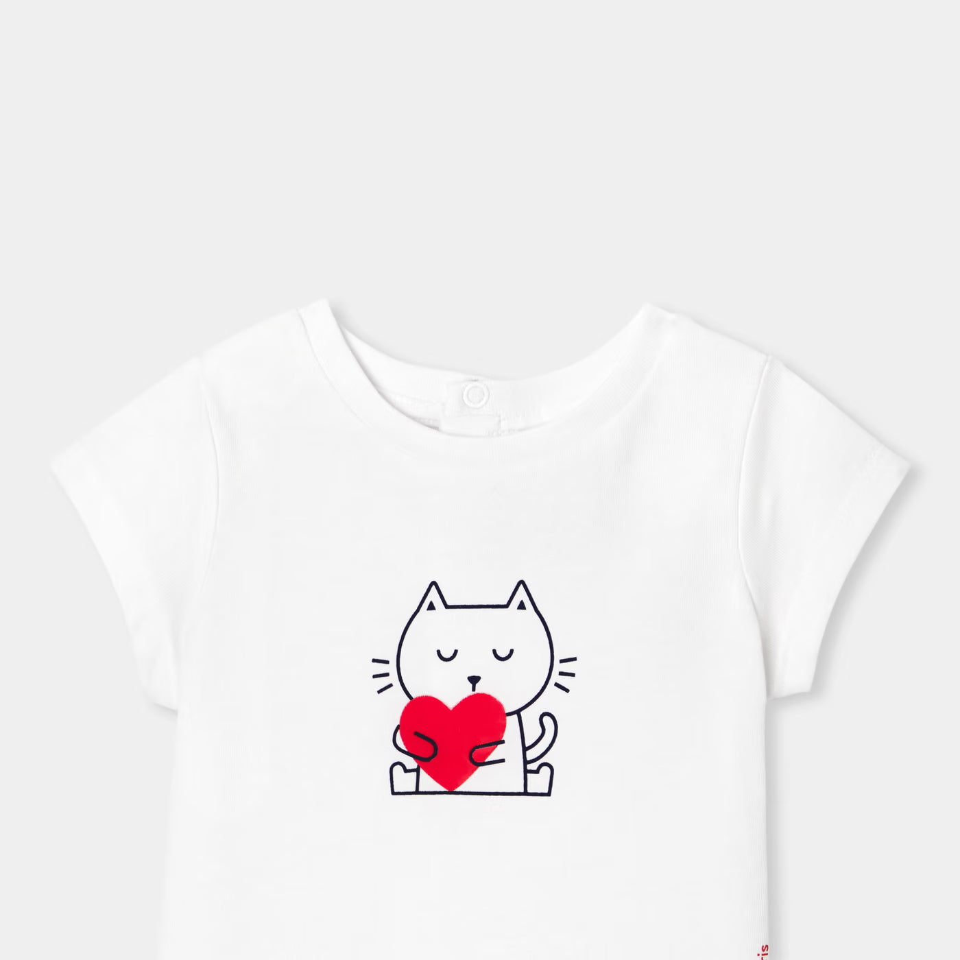 Baby girl cotton t-shirt - white jacadi