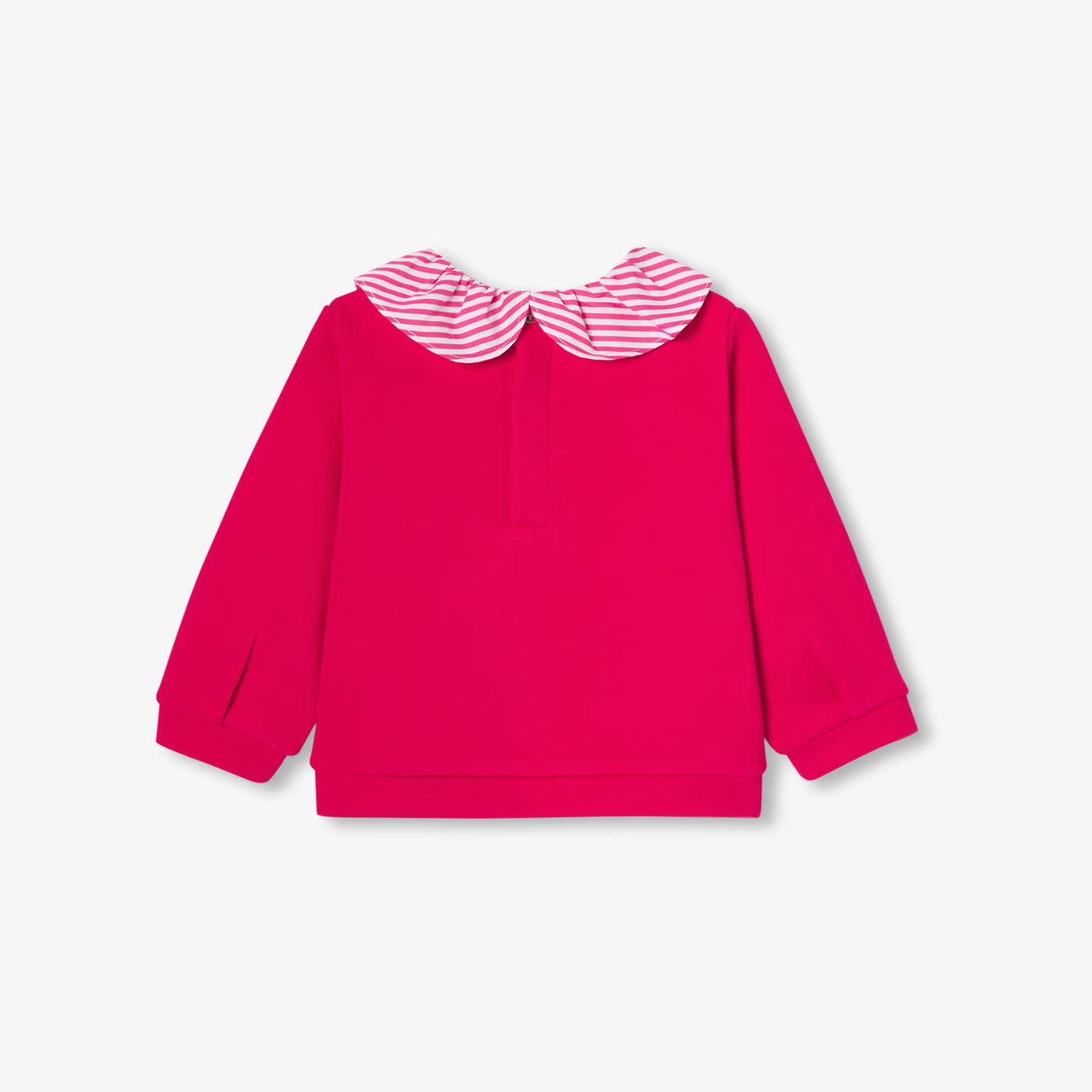 Baby girl fleece sweater - rose grenadine