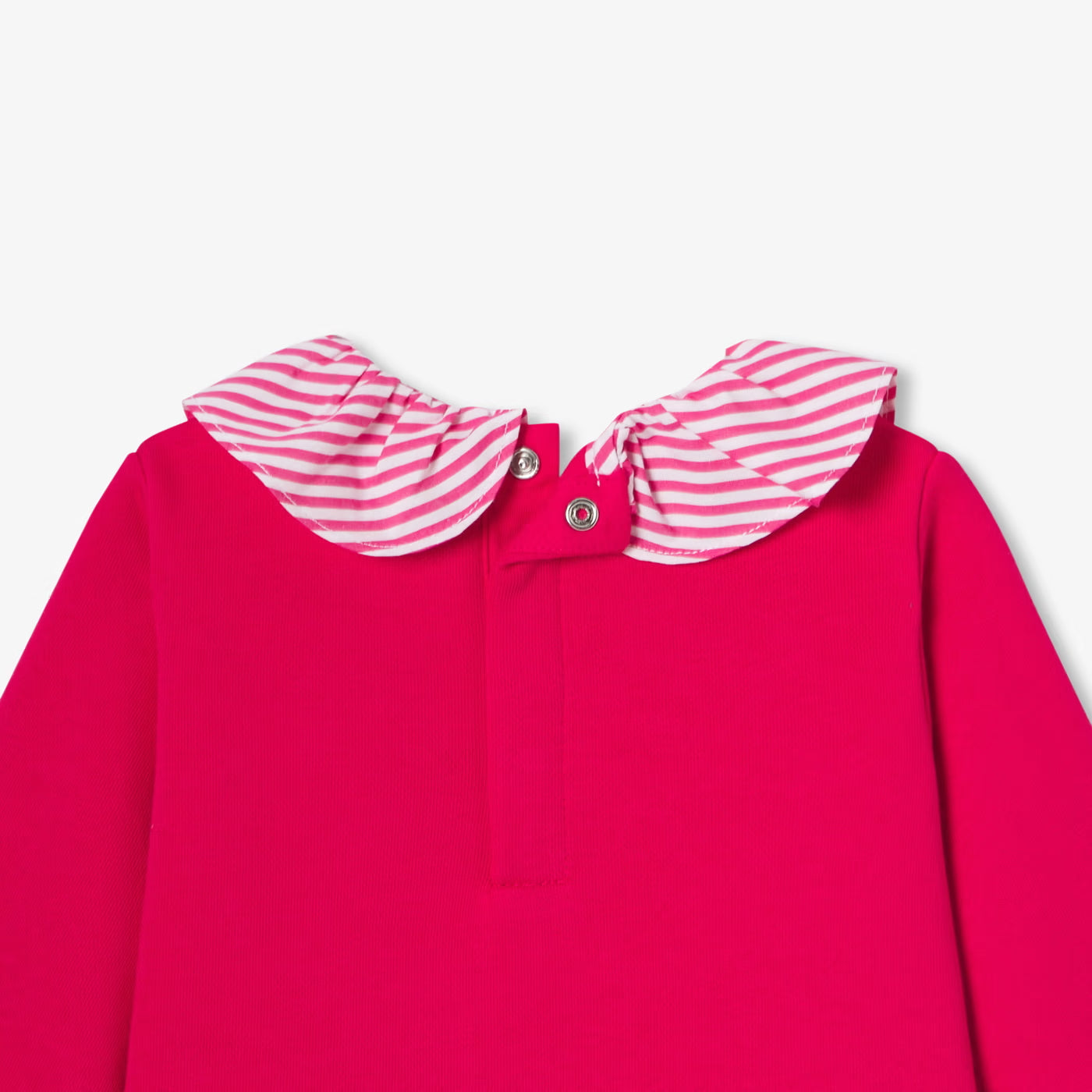 Baby girl fleece sweater - rose grenadine