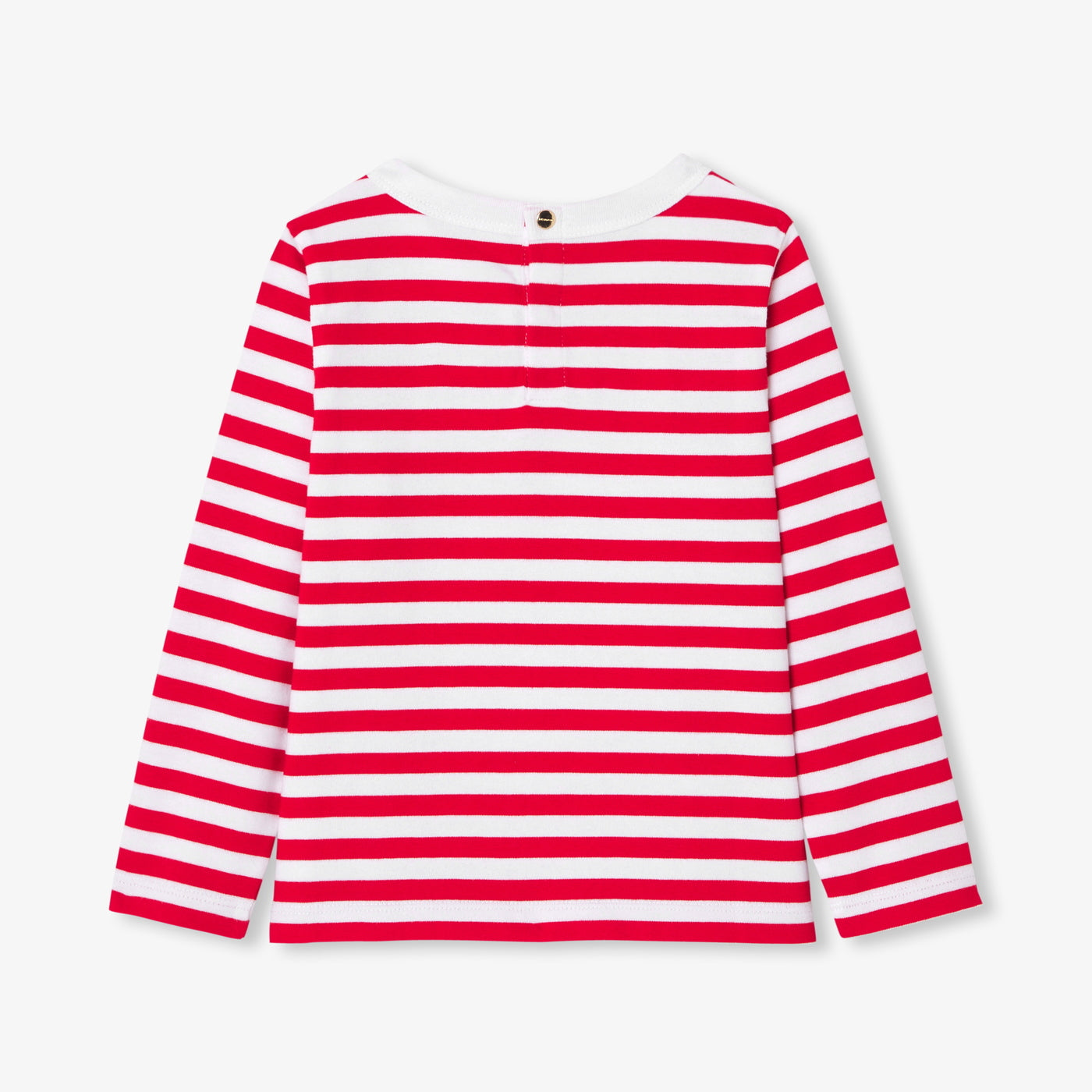 Girl jersey sailor tee - blanc/rouge