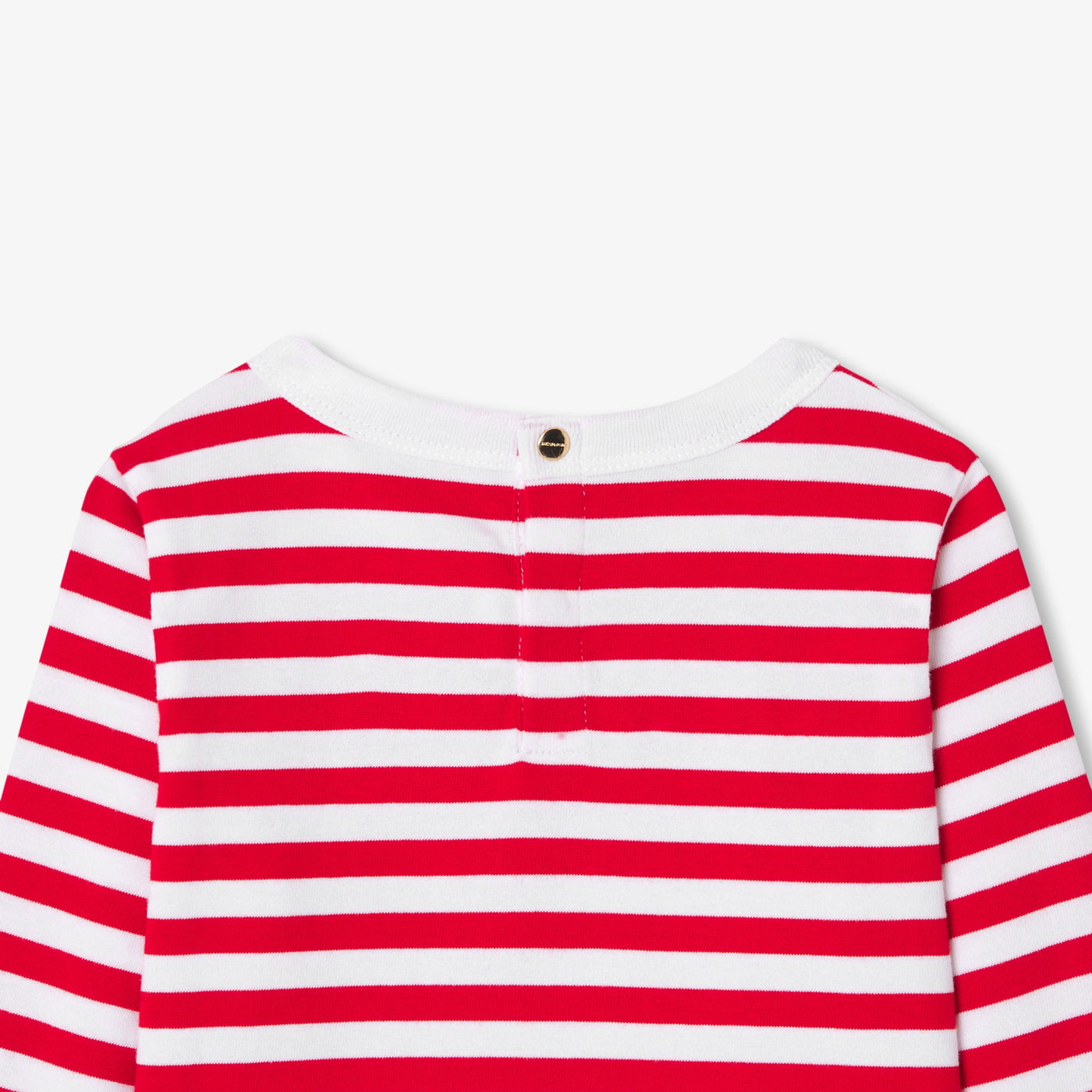 Girl jersey sailor tee - blanc/rouge