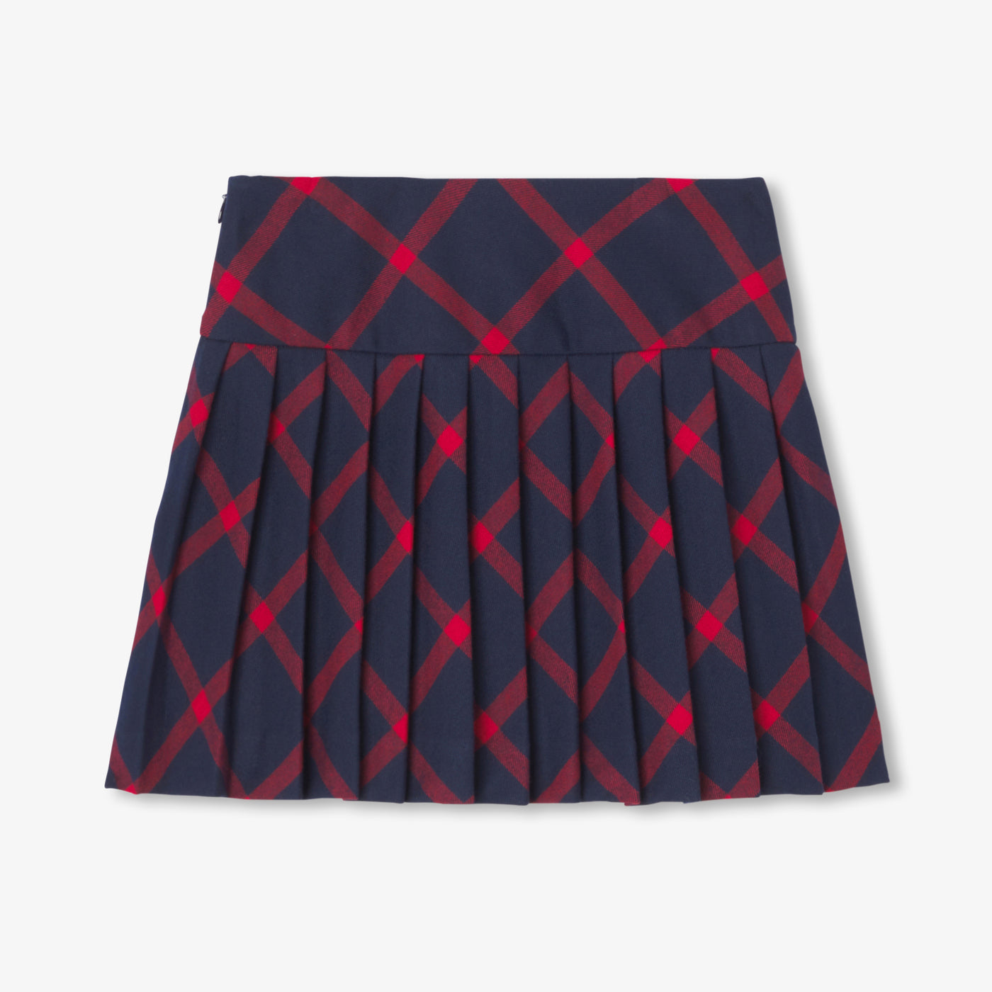 Girl plaid skirt - marine/rouge