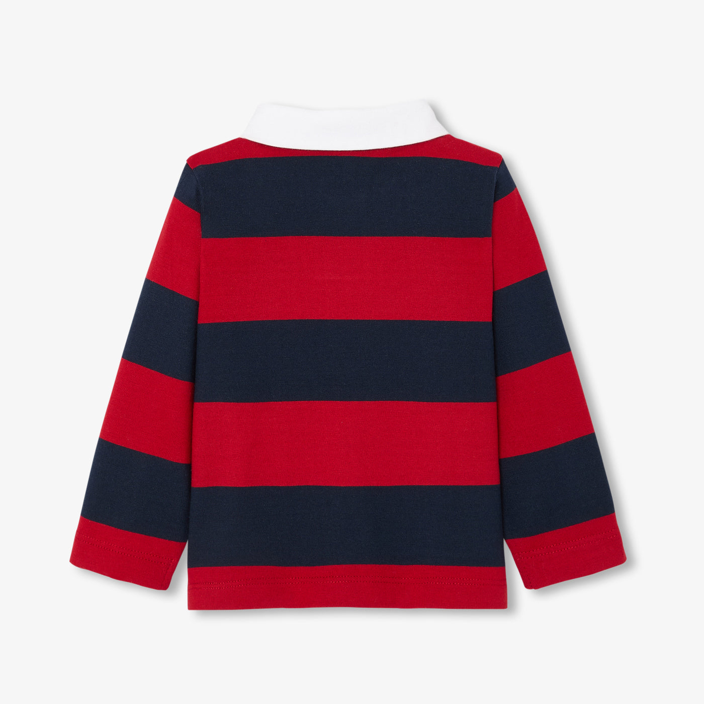 Baby boy long-sleeved polo shirt - blanc/multico