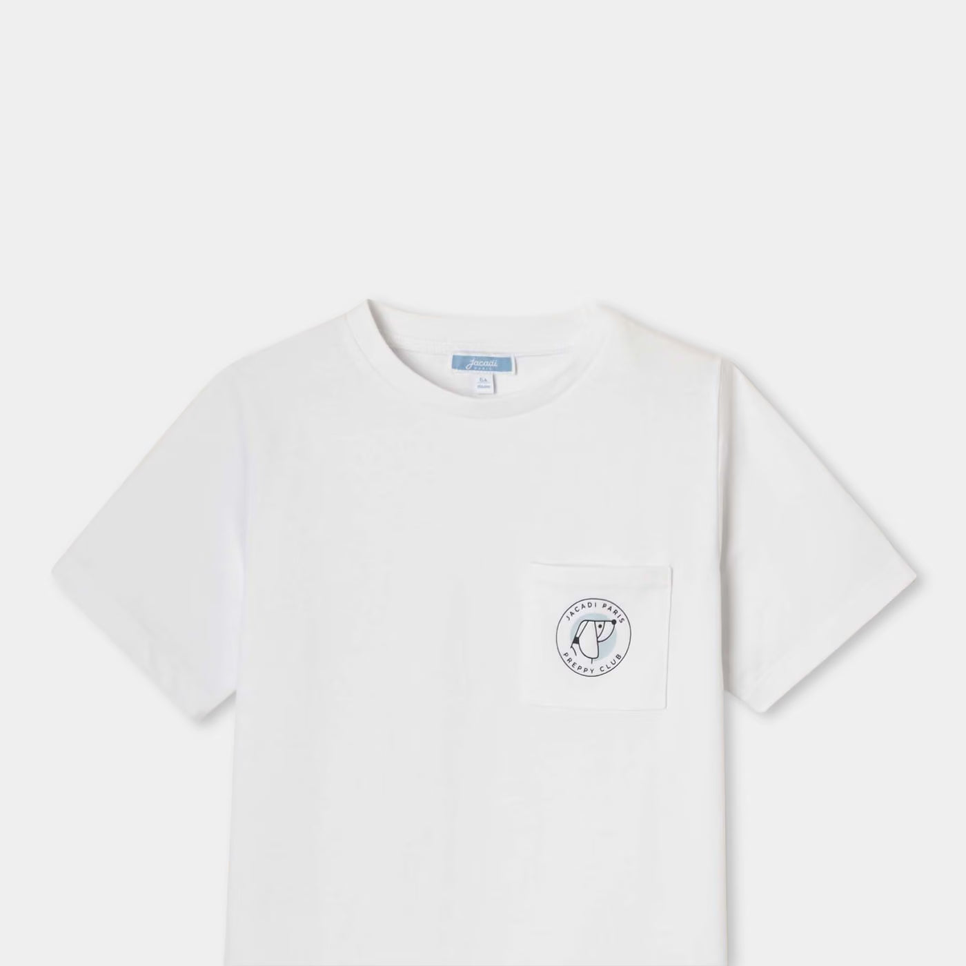 Jacadi white short-sleeved boy's t-shirt