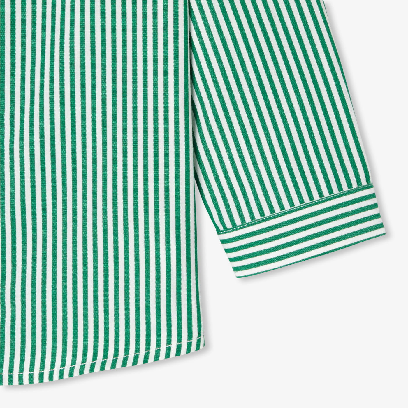 Baby boy shirt in poplin - blanc/vert