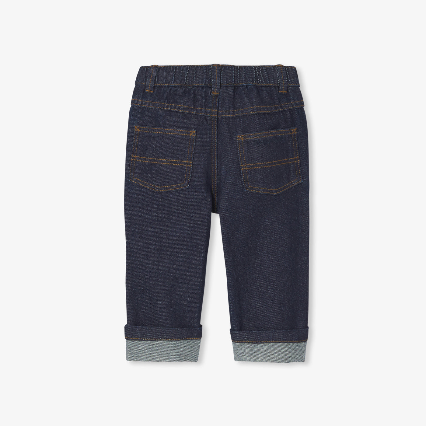 Baby boy cuffed jeans - denim fonce