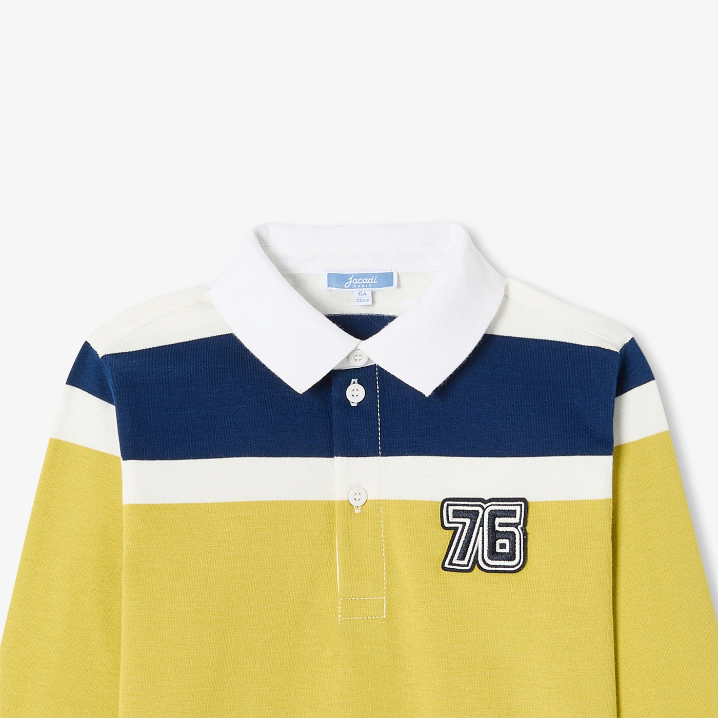 Boy polo shirt - blanc/jaune