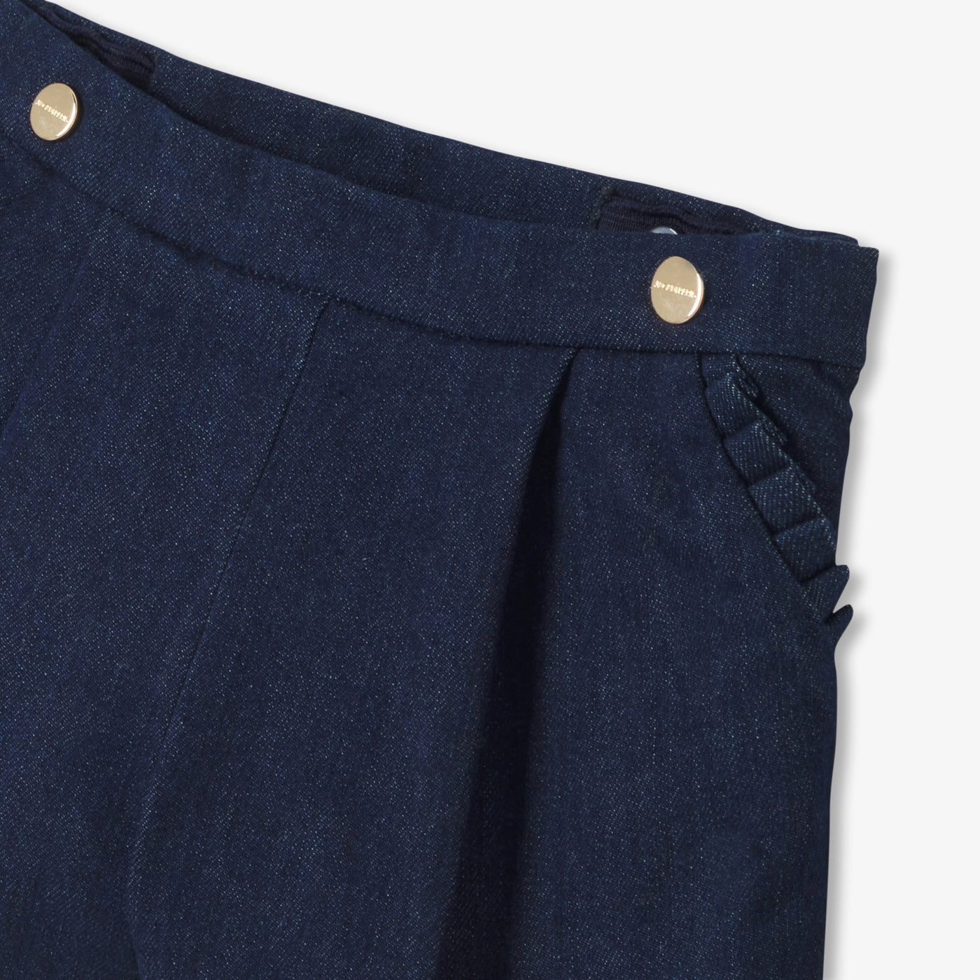 Baby girl denim shorts - denim fonce