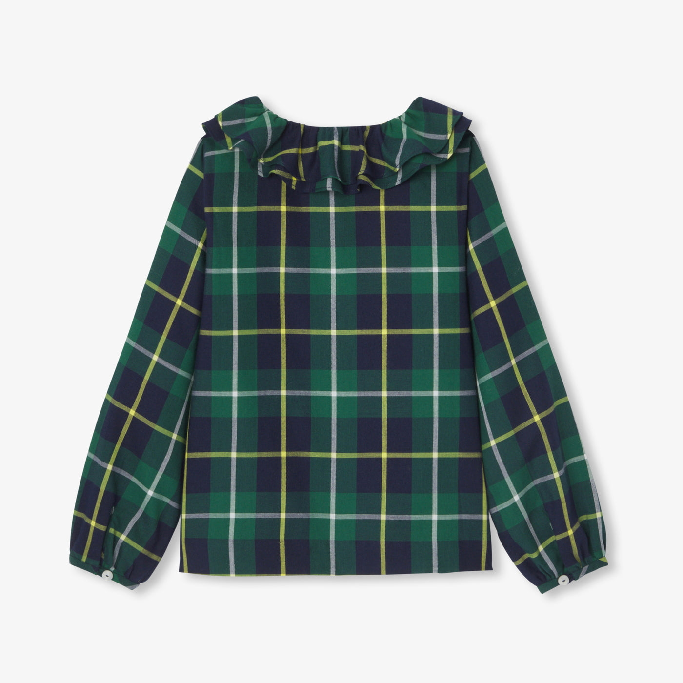 Girl tartan blouse - vert/multico