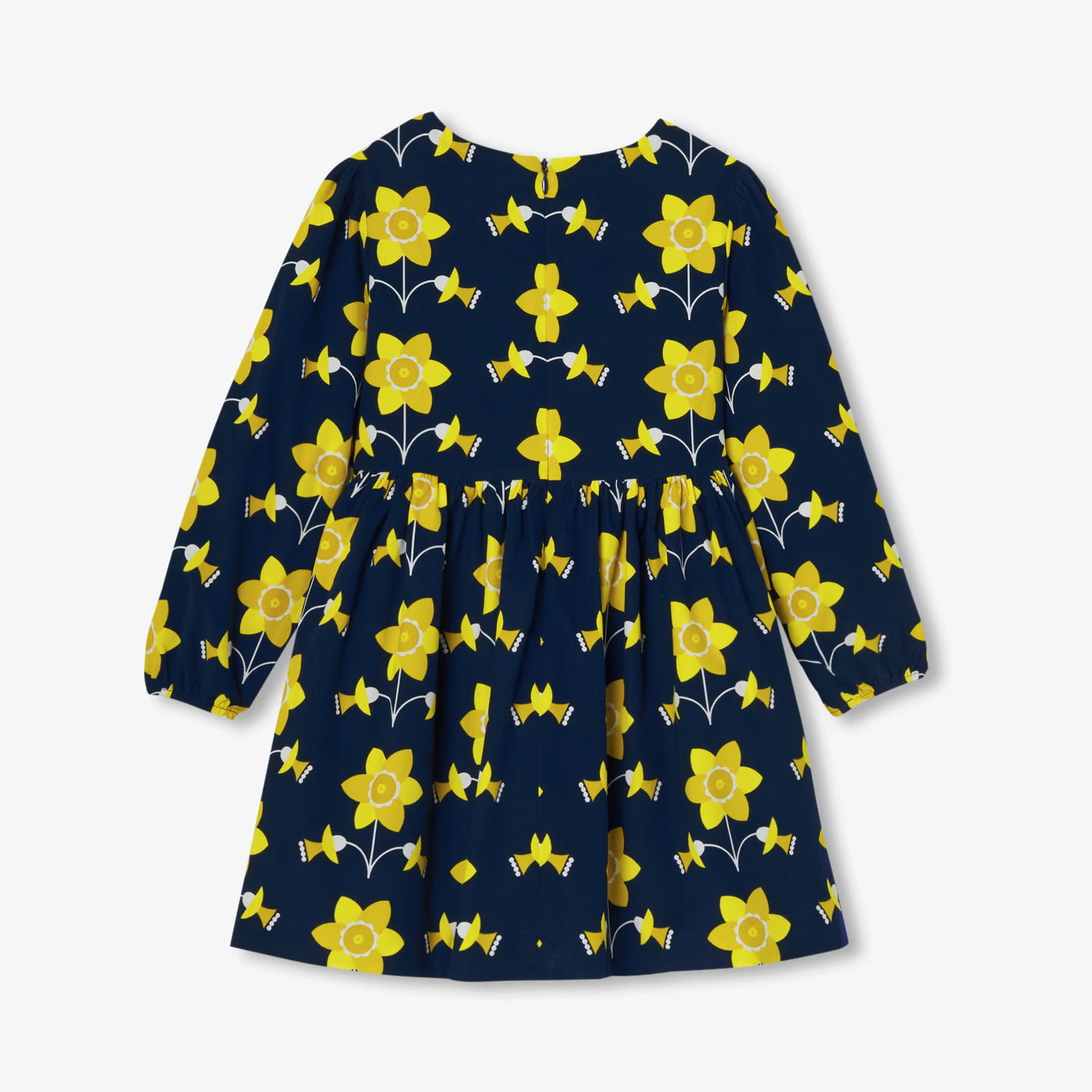 Girl dress in milleraies velvet - bleu/multico
