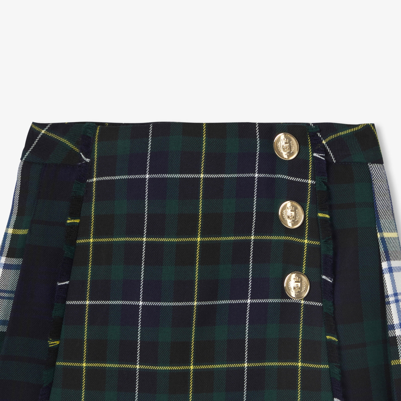 Girl tartan skirt - multico