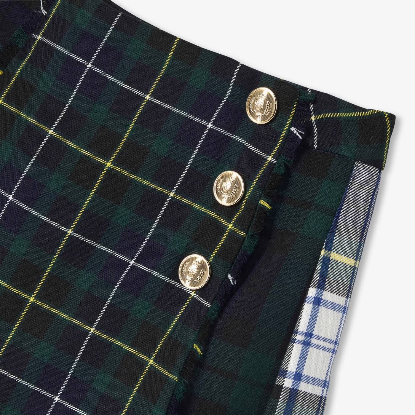 Girl tartan skirt - multico