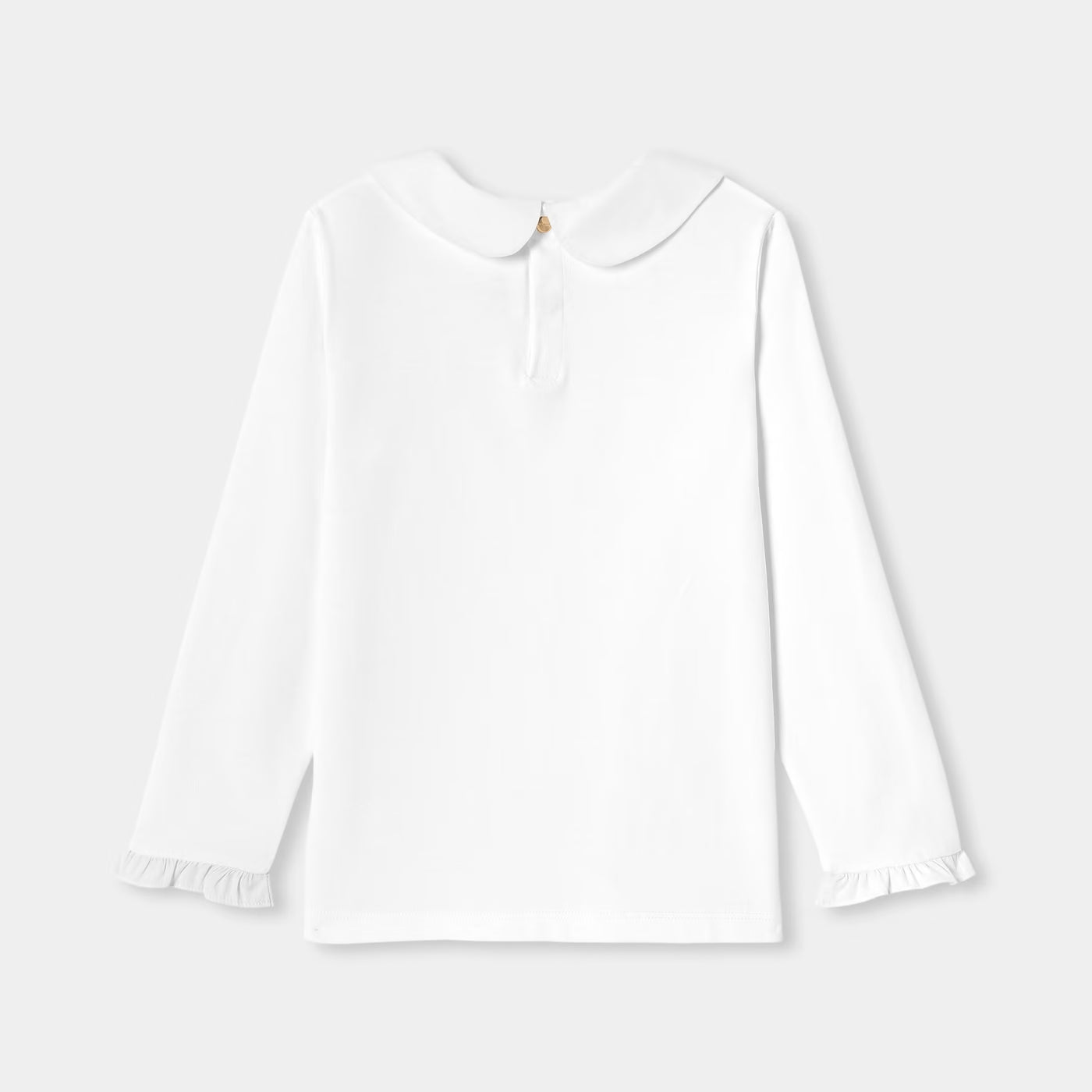 Girl long-sleeved T-shirt - blanc jacadi