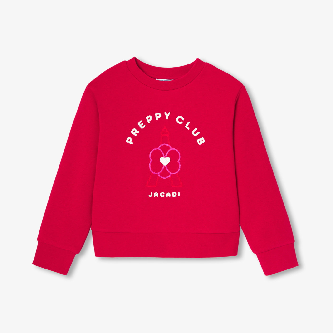 Girl fleece sweater - rouge brique