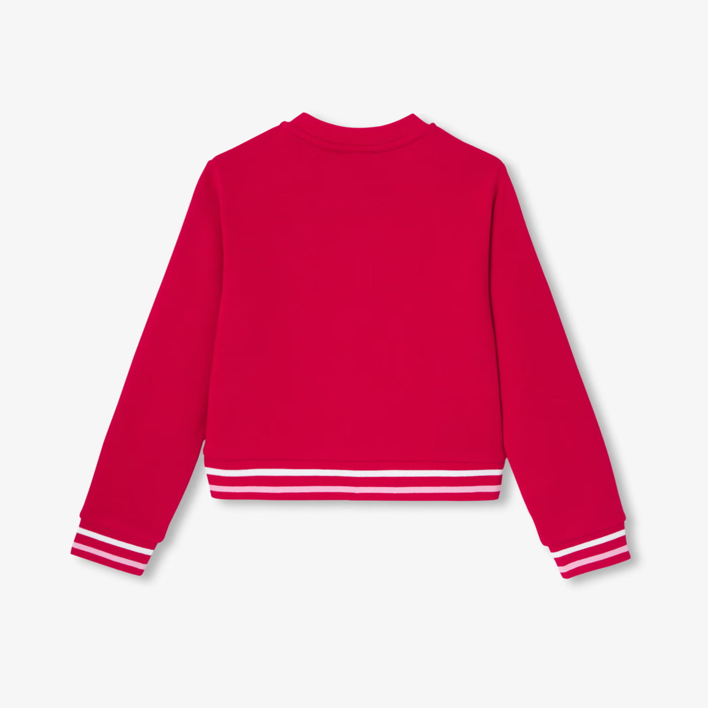 Girl fleece Varsity jacket - rouge brique