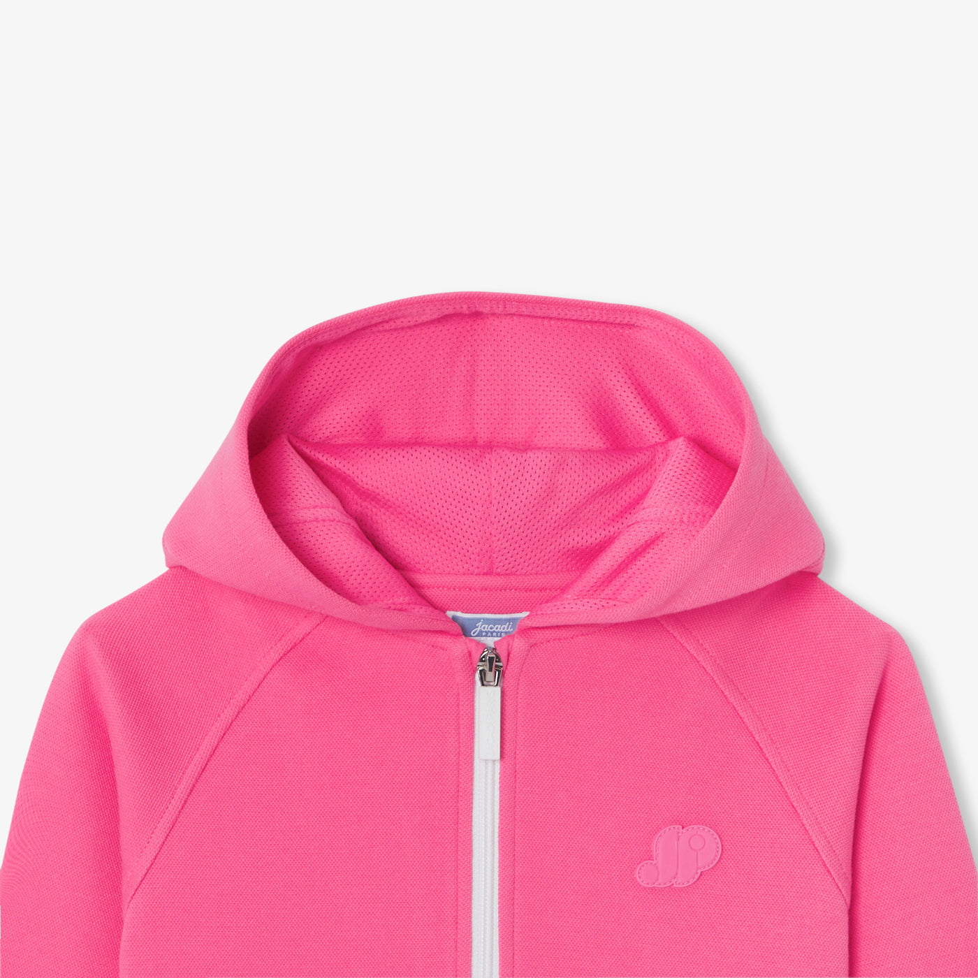Girl zip-up sweatshirt - fuschia clair