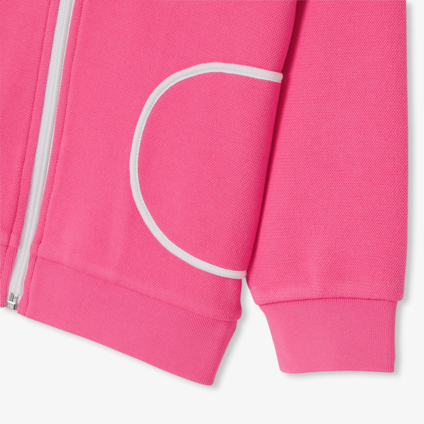 Girl zip-up sweatshirt - fuschia clair