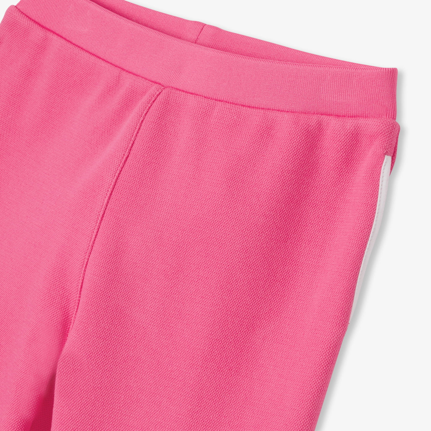 Girl joggers in piqué knit - fuschia clair