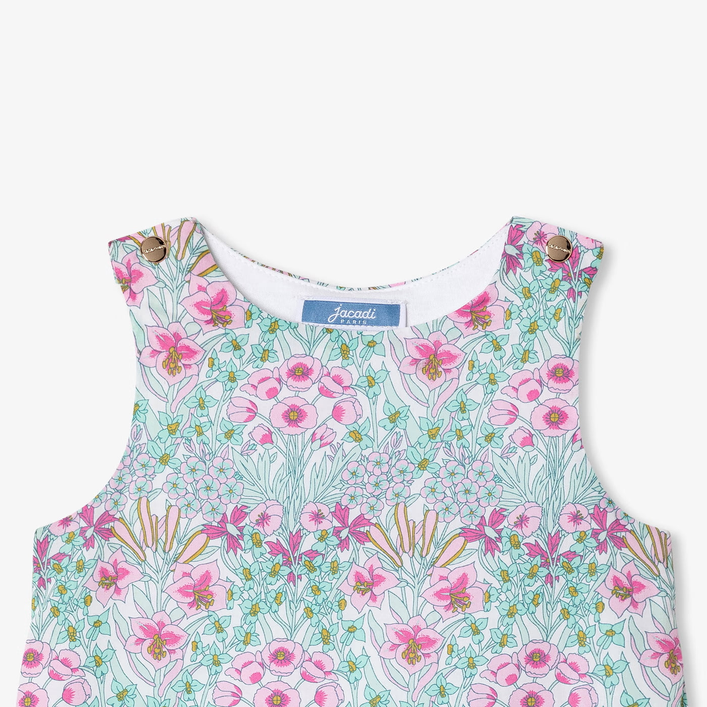 Baby girl jumpsuit in Liberty fabric - multico