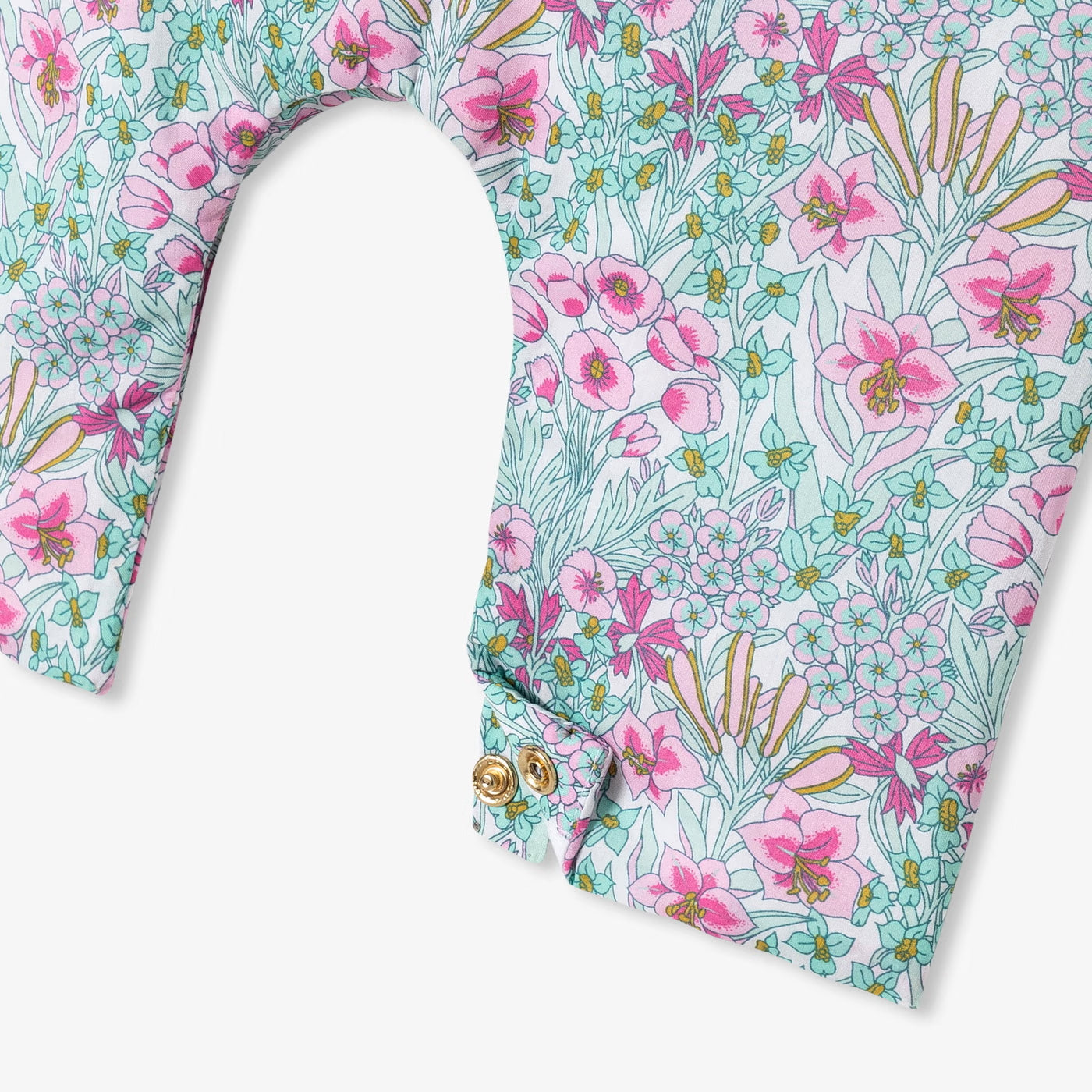 Baby girl jumpsuit in Liberty fabric - multico