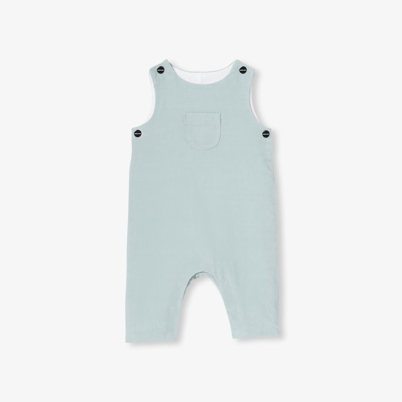 Baby boy velvet jumpsuit - tilleul