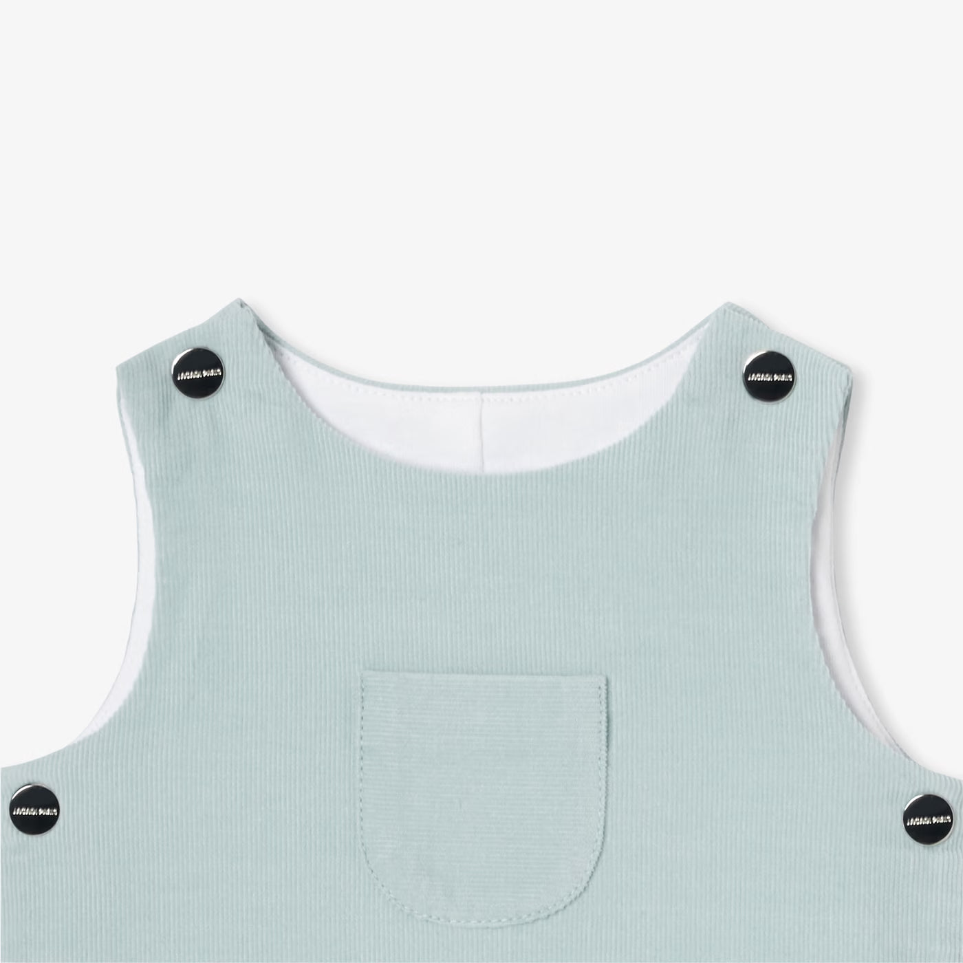 Baby boy velvet jumpsuit - tilleul