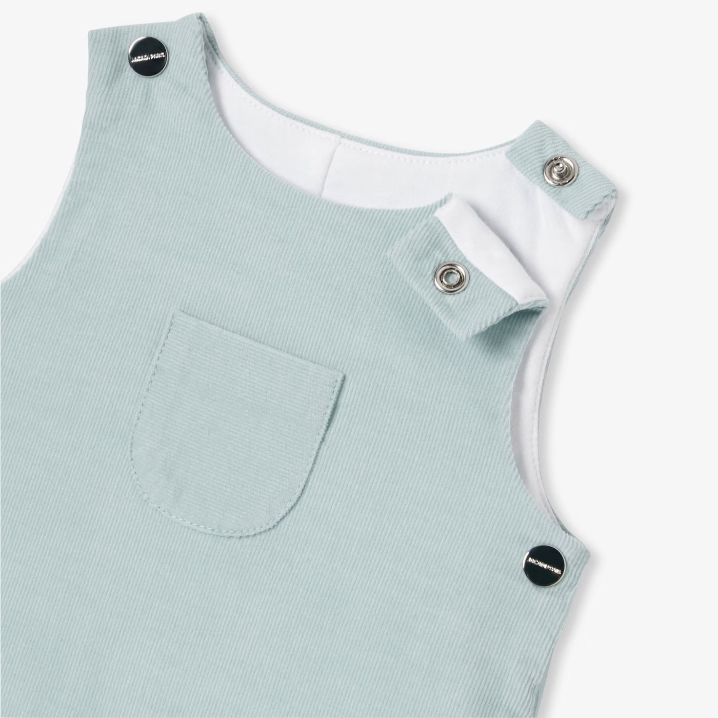 Baby boy velvet jumpsuit - tilleul