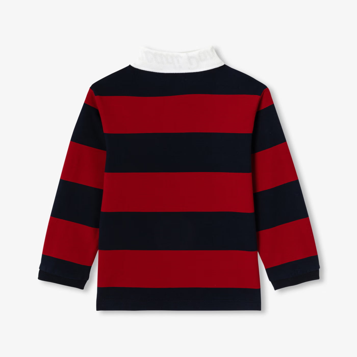 Boy rugby polo shirt - marine/rouge