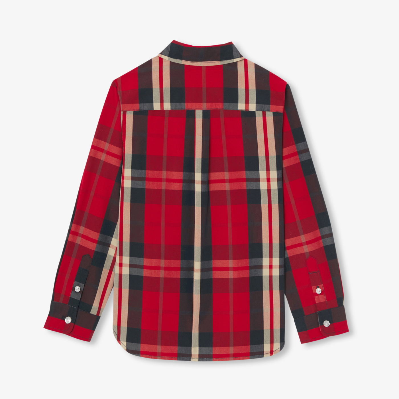 Boy tartan shirt - rouge/multico