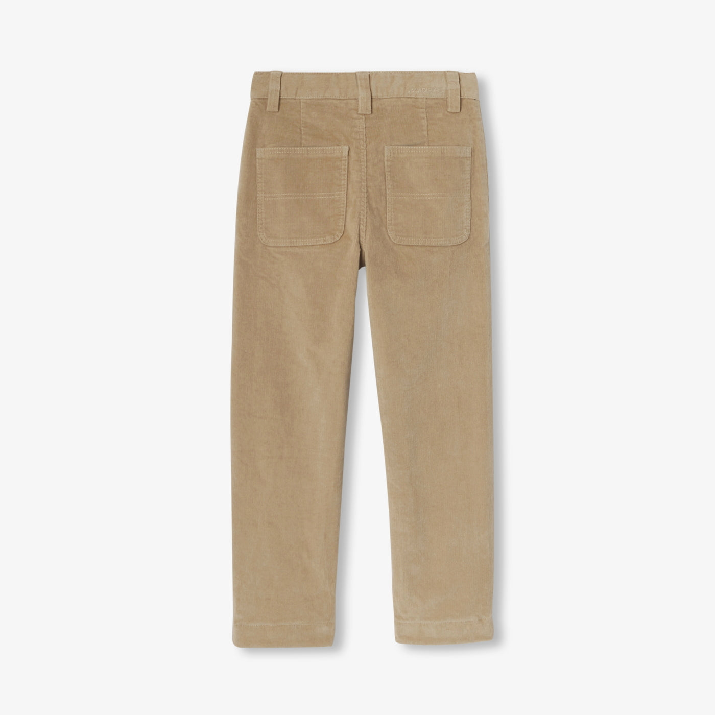 Boy velvet pants with lining - amande fonce