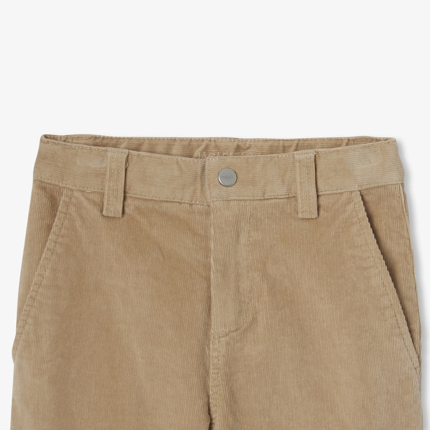 Boy velvet pants with lining - amande fonce