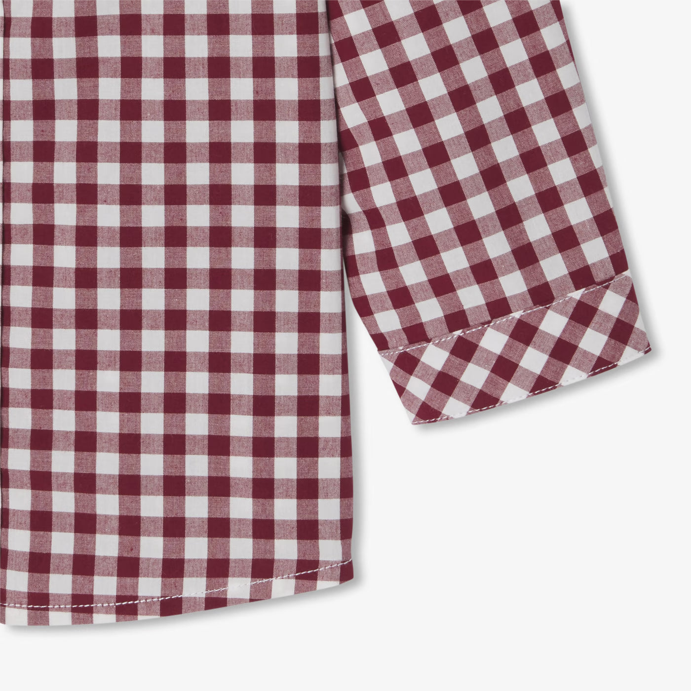 Baby boy gingham shirt - blanc/rouge