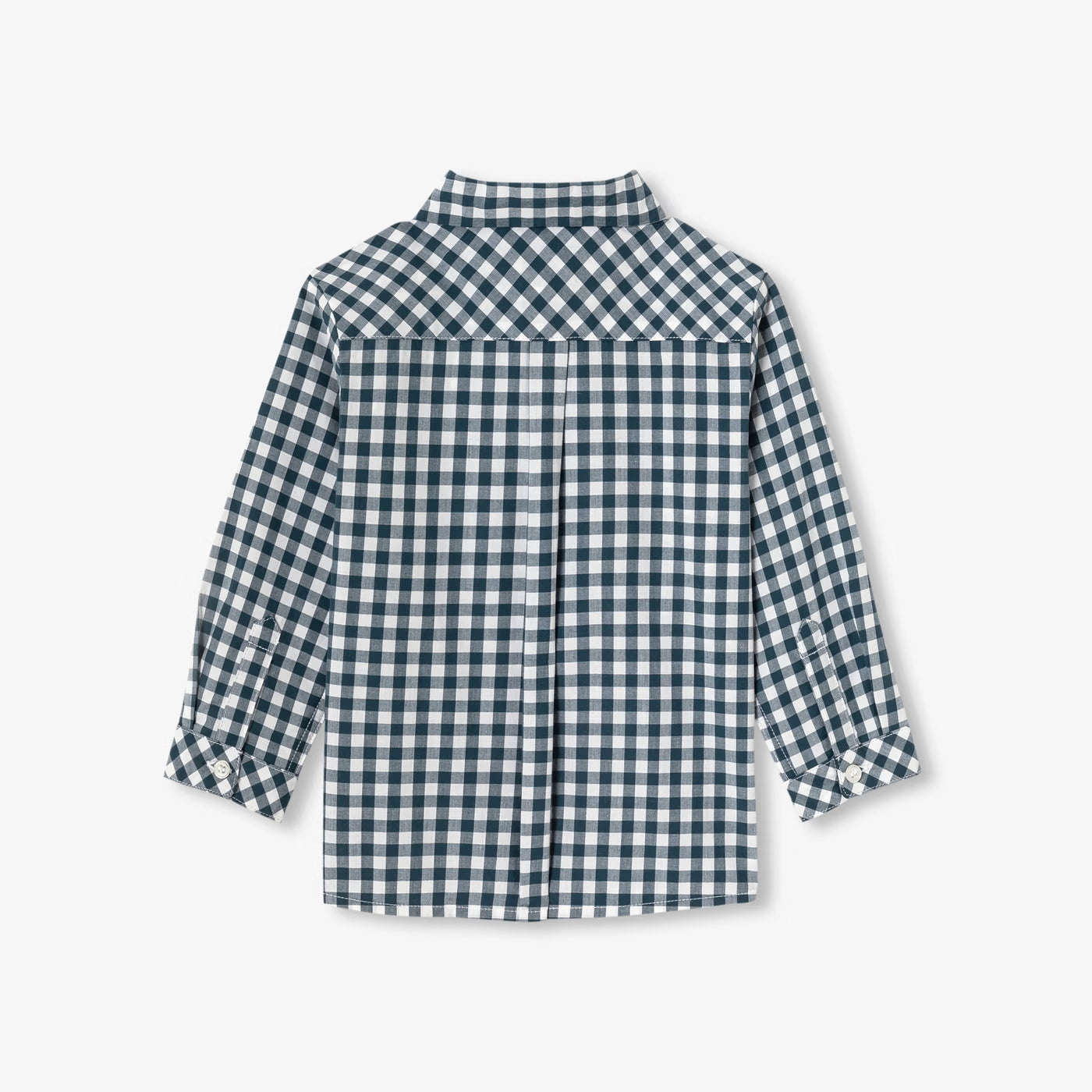 Baby boy gingham shirt - blanc/marine