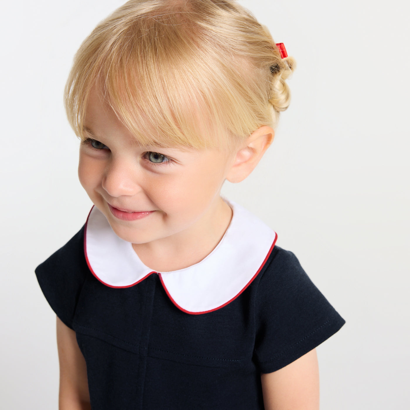 Baby girl short-sleeved dress - marine jacadi
