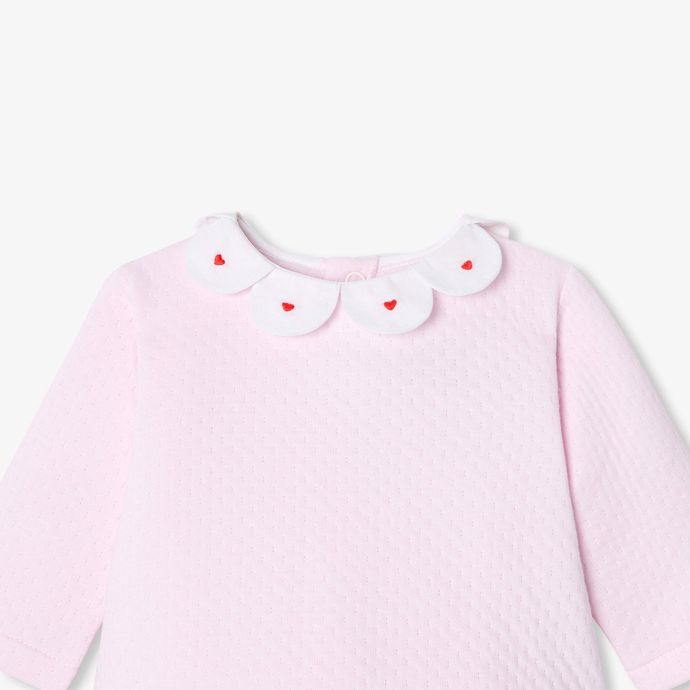 Baby girl comfort set in double sided jersey - rose pale jacadi
