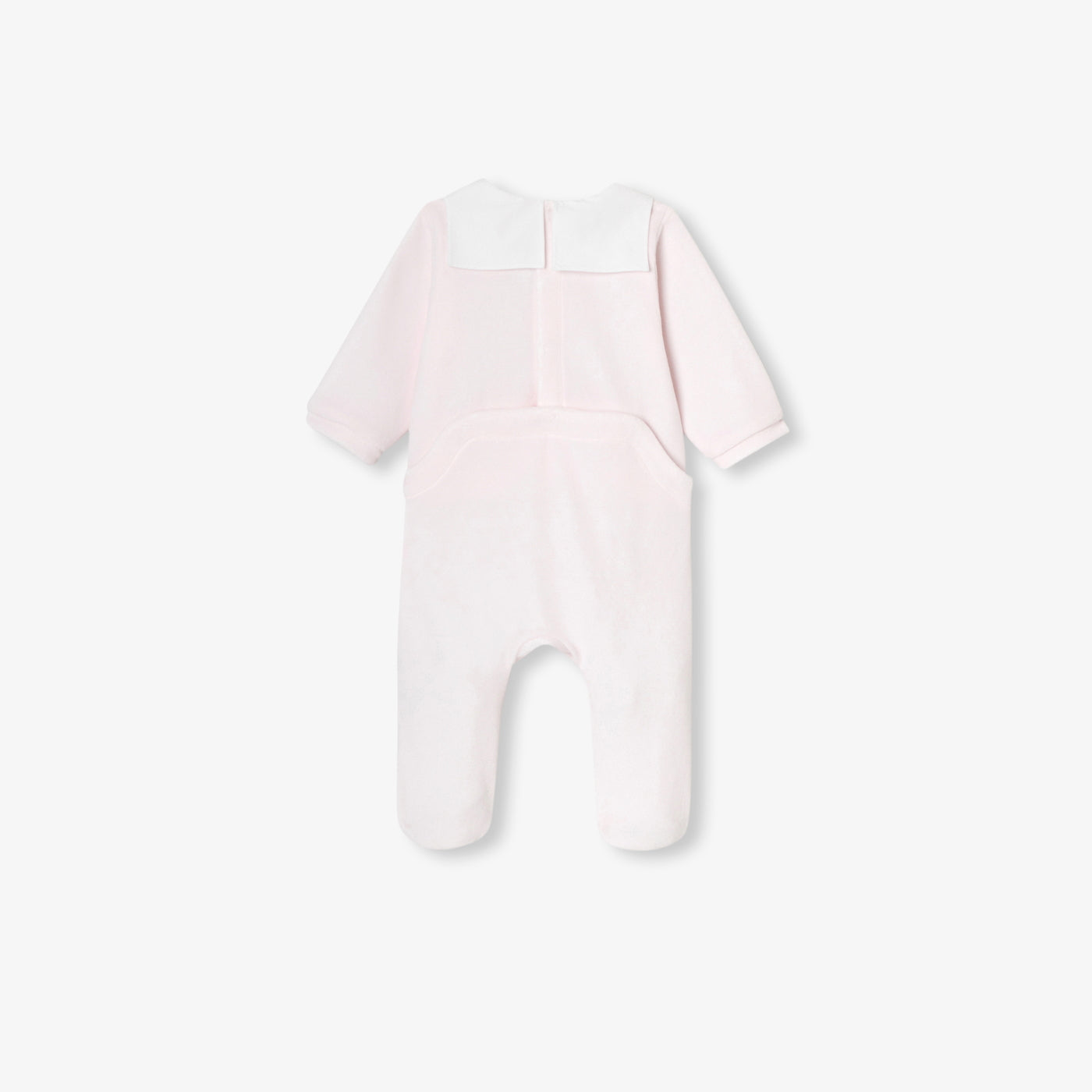 Baby girl velvet pyjamas - rose pale jacadi
