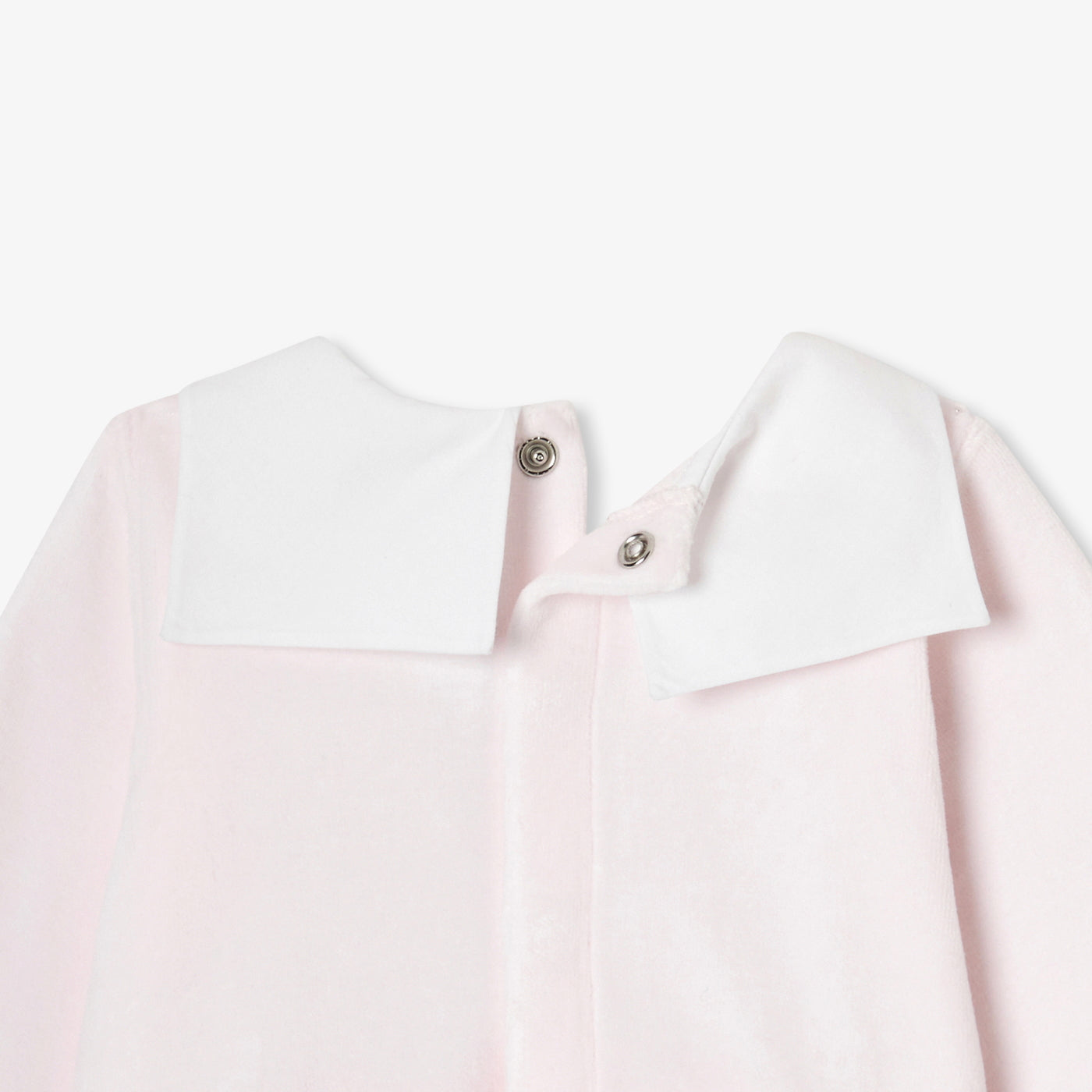 Baby girl velvet pyjamas - rose pale jacadi