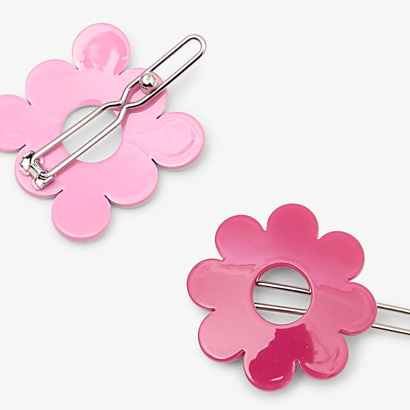 Pair of barrettes for girls - pink
