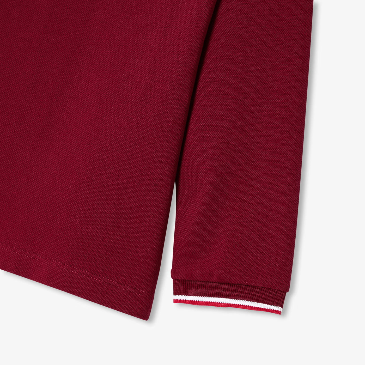 Boy cotton polo shirt - rouge tomette