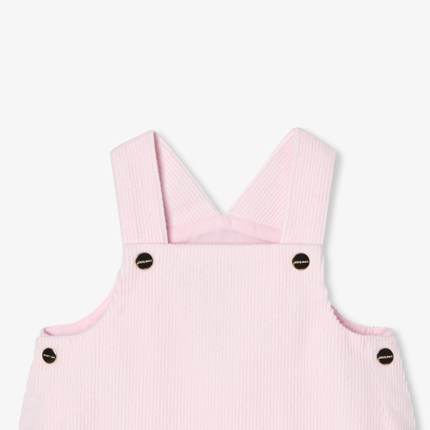 Baby girl velvet pinafore dress - rose poudre jacadi