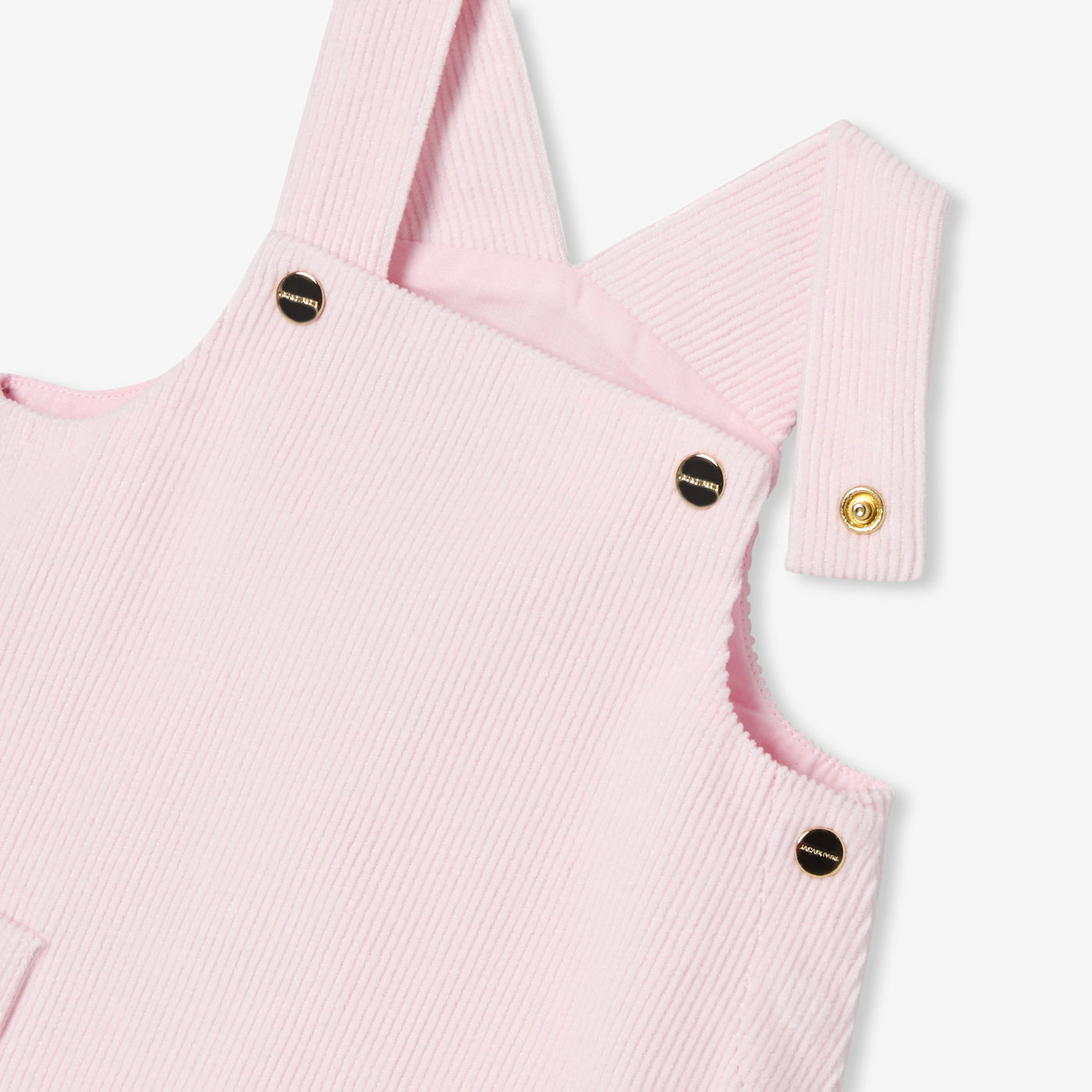 Baby girl velvet pinafore dress - rose poudre jacadi