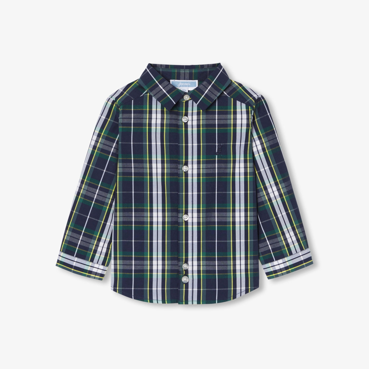 Baby tartan shirt - marine/multico