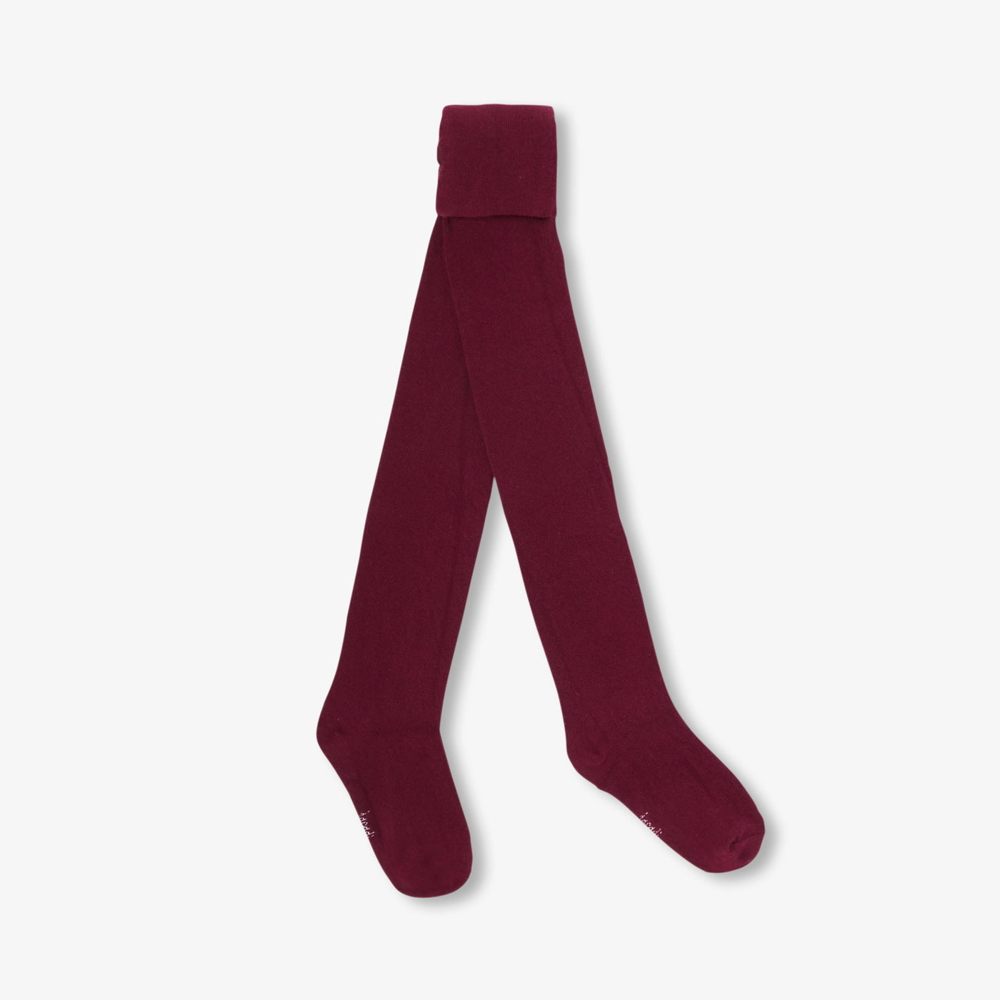 Girl jersey tights - rouge tomette
