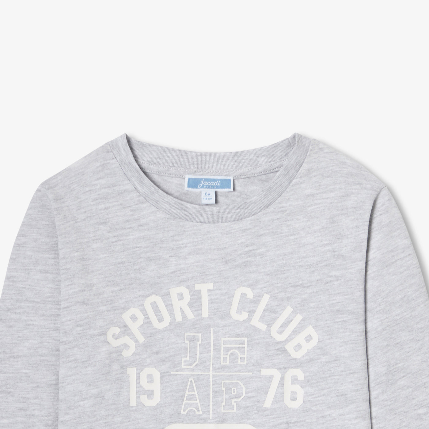 Boy cotton T-shirt - gris chine clair jacadi