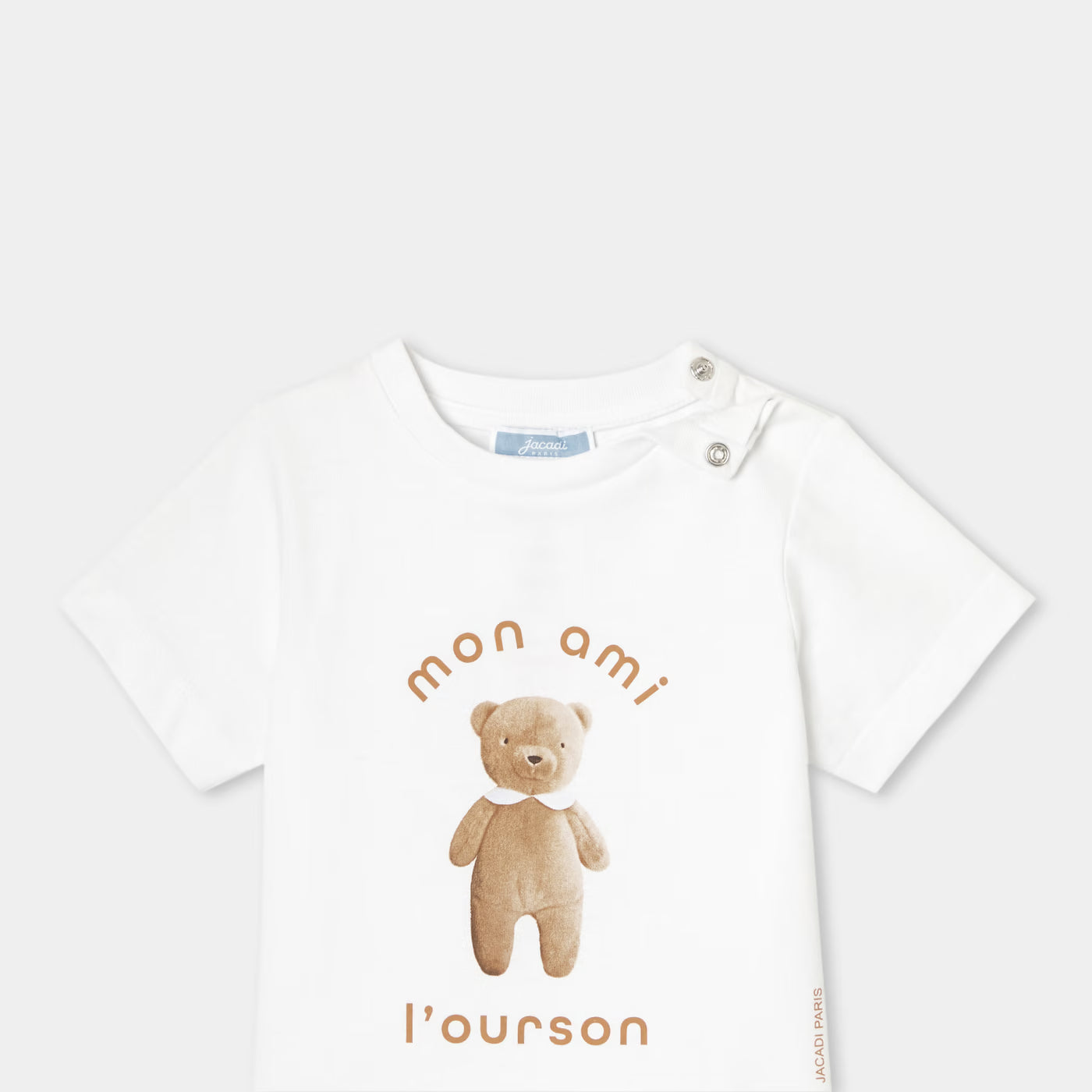 Baby boy cotton t-shirt - white jacadi