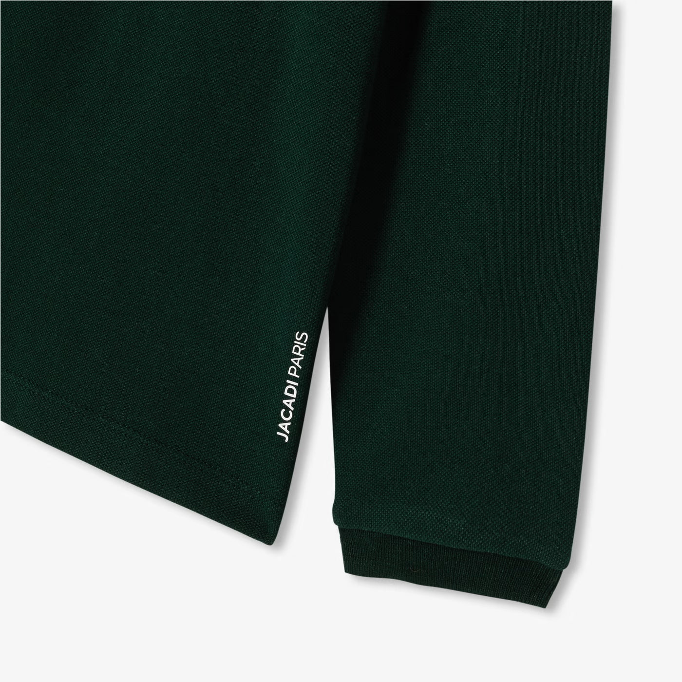 Boy polo shirt in cotton piqué - vert sapin