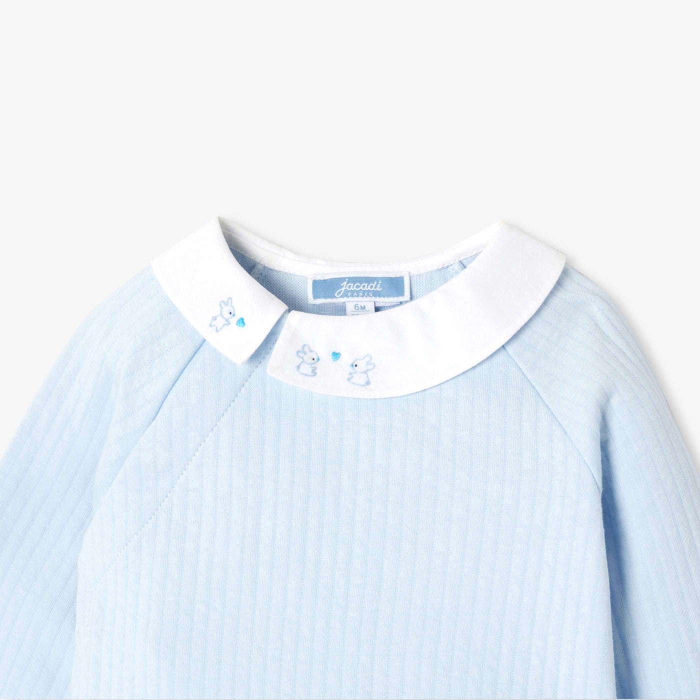 Baby boy comfort set in double-sided jersey - bleu pale