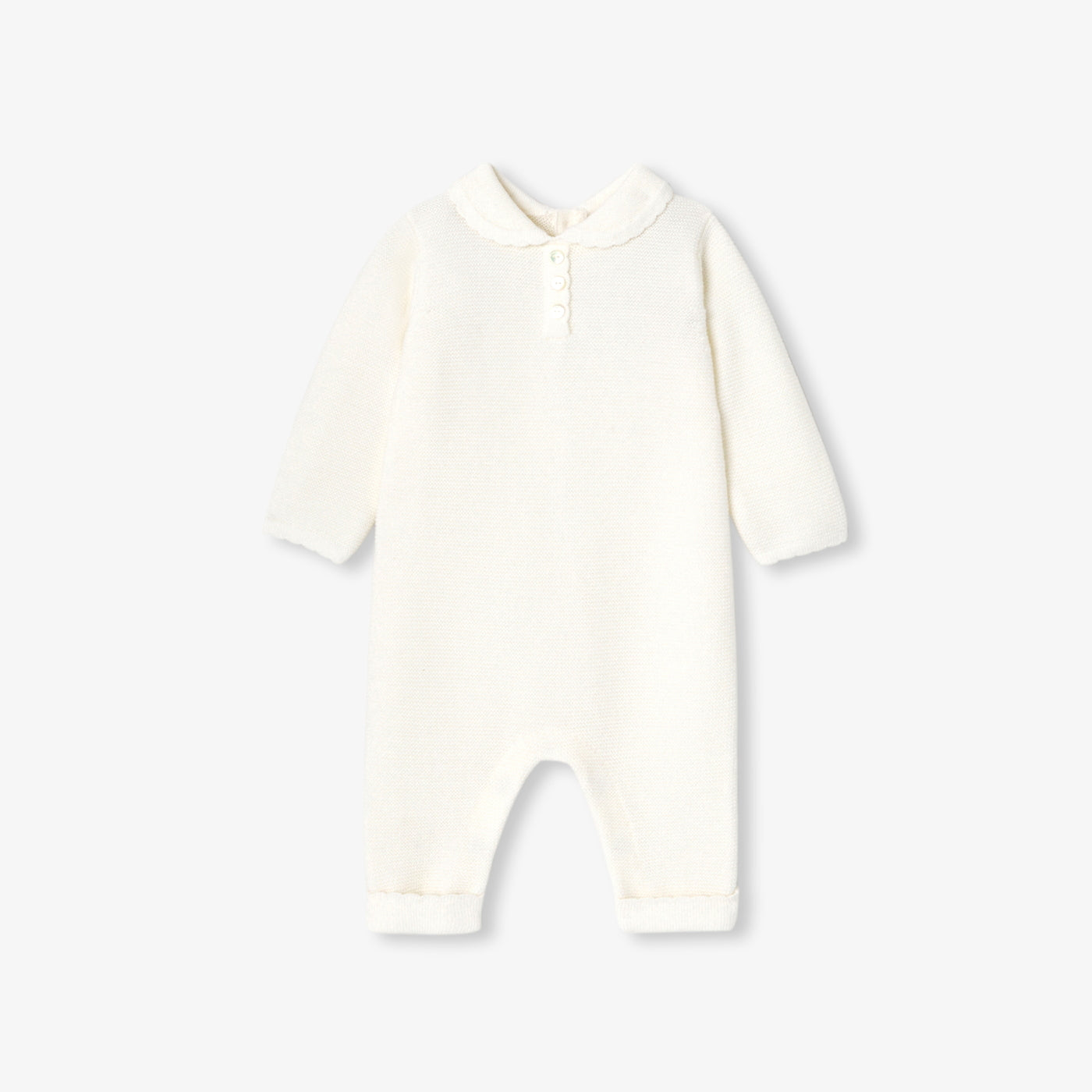 My first Jacadi baby jumpsuit - blanc doux jacadi