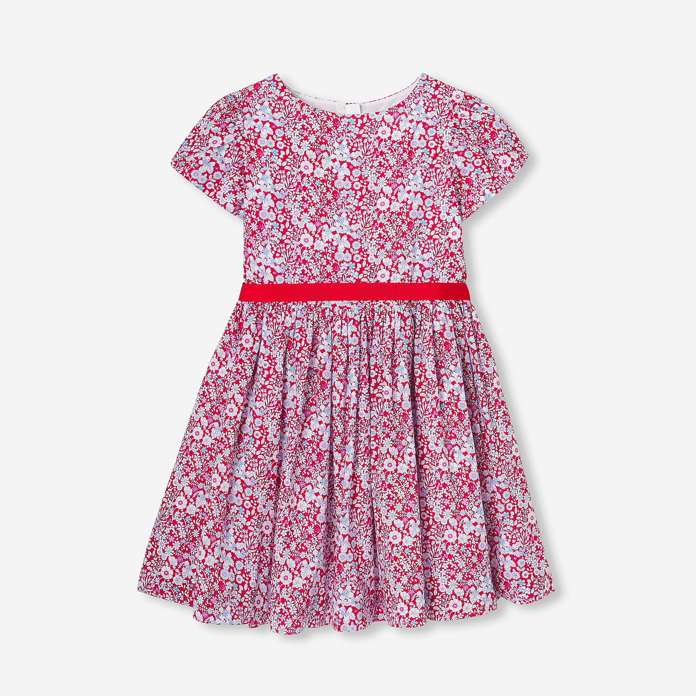 Girl Liberty fabric dress - rouge/multico