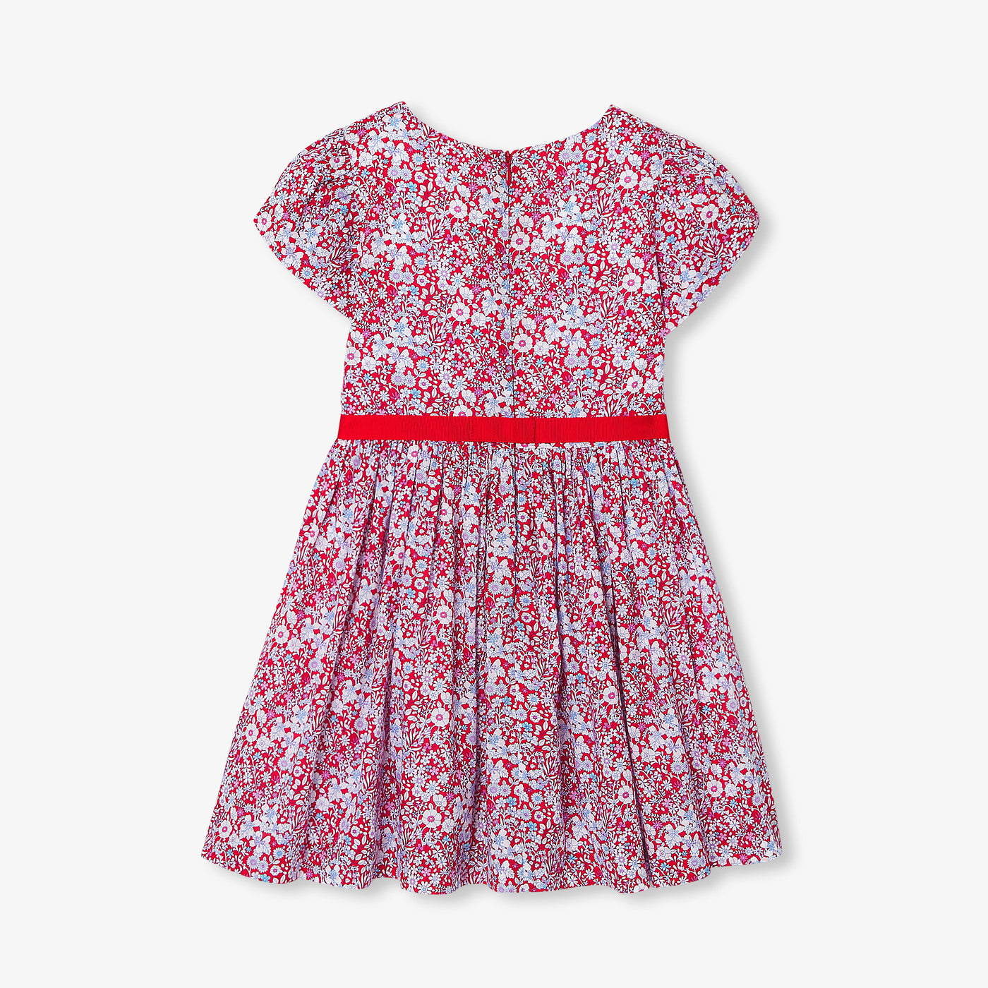 Girl Liberty fabric dress - rouge/multico